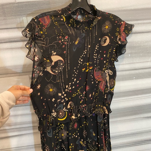 Zara moon and astrology print dress - Picture 3 of 6